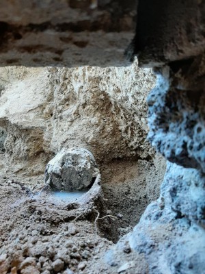 fouilles de maison  à Rochefort  Sur Loire